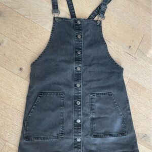 Denim&Co Charcoal Overall Dress